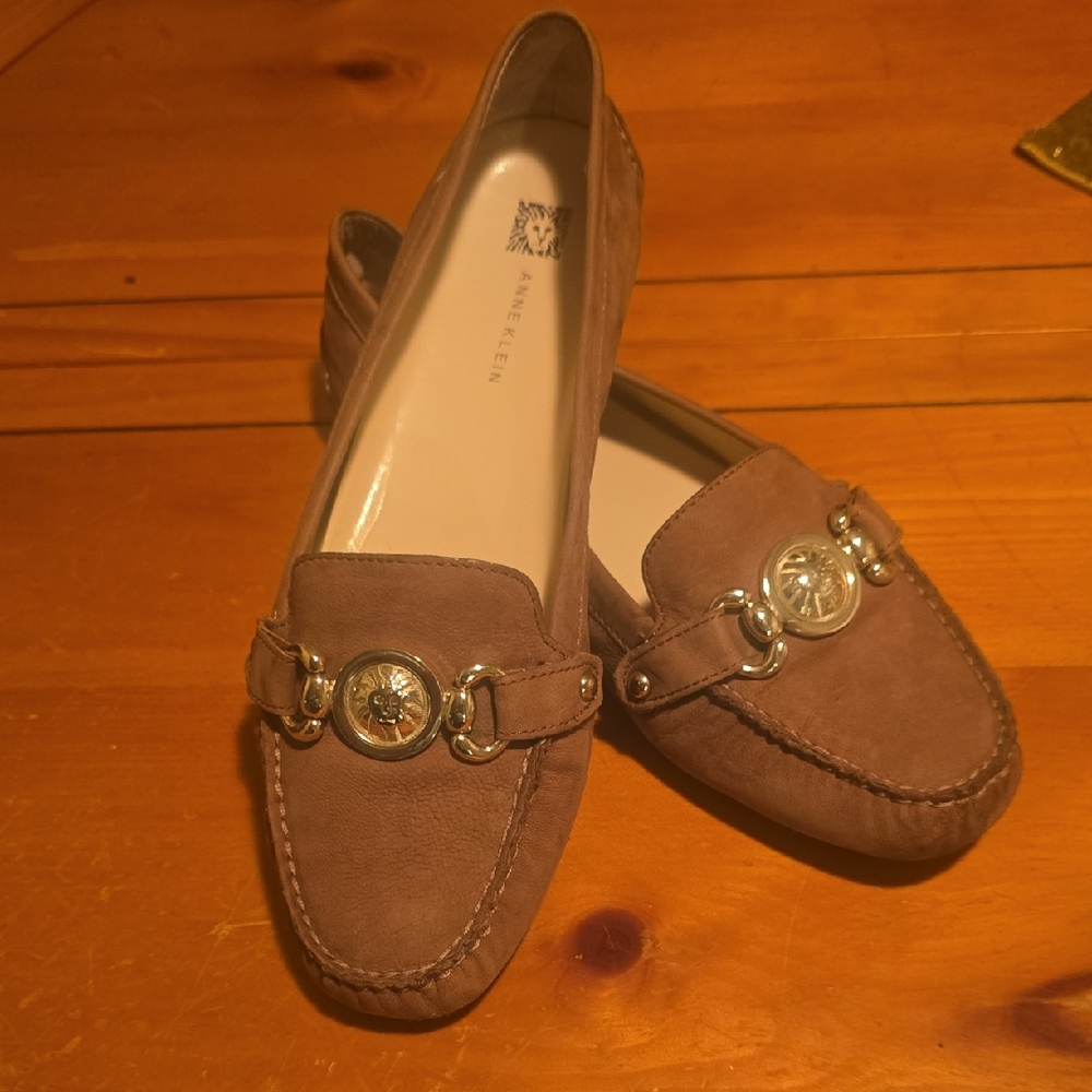 Anne Klein Women's Brown Suede Loafers